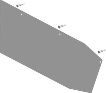 Produktbilde for SVART ENDEDEKSEL TAK BRUKES TIL 60200 M/ 3 STK. M4,2X16 RUSTFRI MASKINSKRUER (RAAL 9005) PR. PAR, delenummer 60300