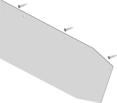 Produktbilde for HVIT ENDEDEKSEL TAK BRUKES TIL 60201 M/ 3 STK. M4,2X16 RUSTFRI MASKINSKRUER (RAAL 9010) PR. PAR, delenummer 60301