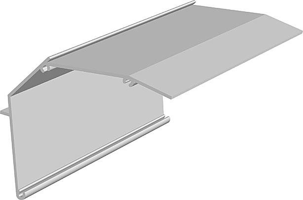 Produktbilde for KASSE FASADE PR. METER L: 3 – 4 – 5 – 6 OG 7 M. (OBS! MAKS 7 M) PAKKE Á 4 STK., delenummer 35100