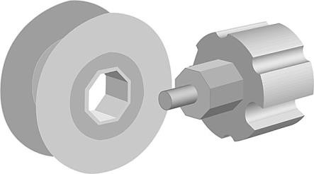 Produktbilde for SNORRULL FASADE PR. SETT 70mm Dukrør 78mm Dukrør, delenummer 36000