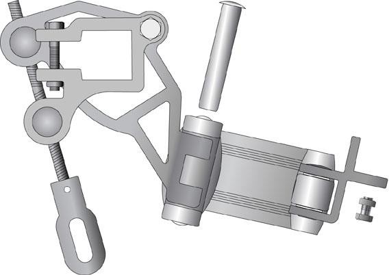 Produktbilde for ARM MED DOBBEL WIRE OG GODKLUMP 150 CM PR. PAR, delenummer 52515 35 MM 52515F 40 MM