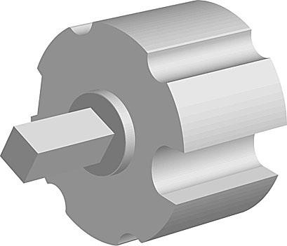 Produktbilde for FIRKANT ENDETAPP ALUMINIUM 70 MM PR. STK, delenummer 55200