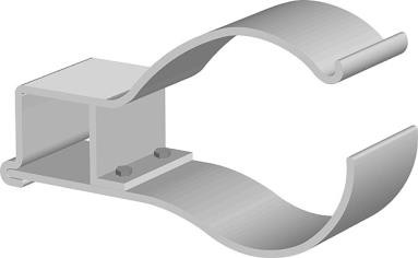 Produktbilde for STØTTELAGER 40 MM M/ 2 STK. SKRUER M6X20 OG MUTTER PR. STK, delenummer 58000F