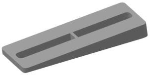 Produktbilde for VINKELKLOSS (3/17 MM) TIL TERRASSEFESTE PR. STK 2 STK. SAMMEN BLIR DISTANSEKLOSS PÅ 20MM, delenummer 58251